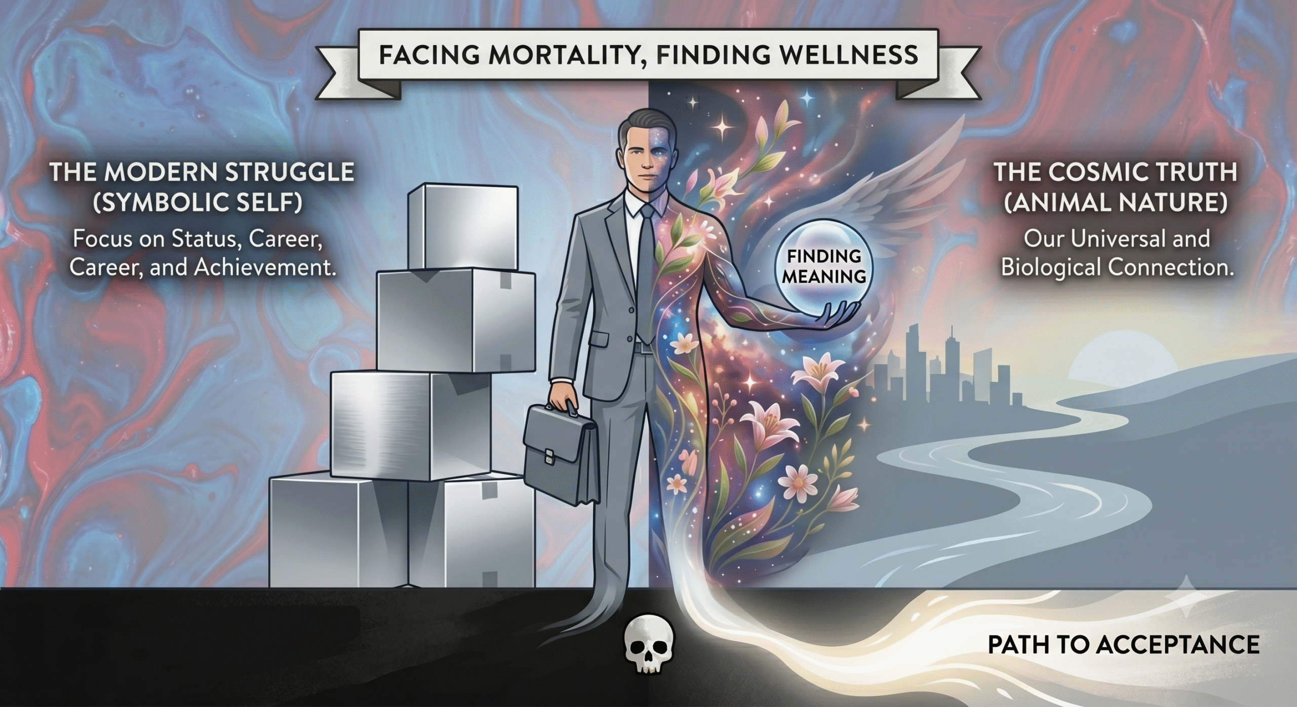 Read more about the article The Denial of Death: Why the Modern Working Man is Running from Mortality (And How to Stop)